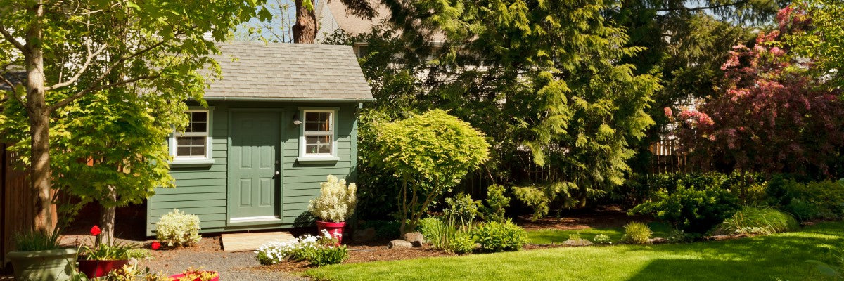 Exterior paint garden shed