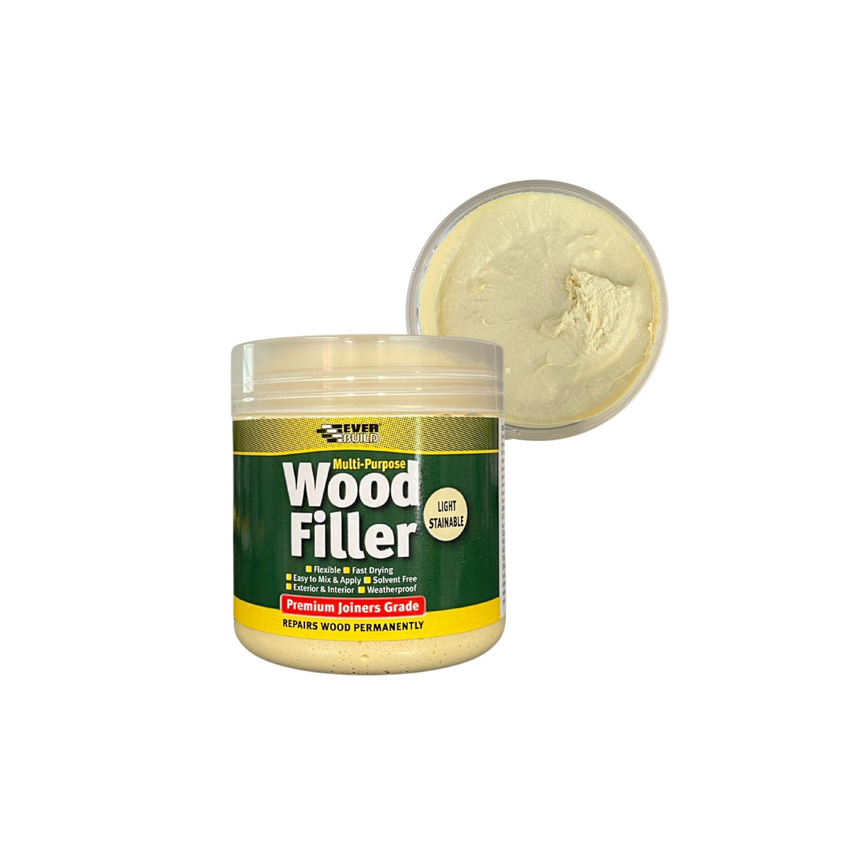 Everbuild Multi-Purpose Wood Filler 250g Light Stainable