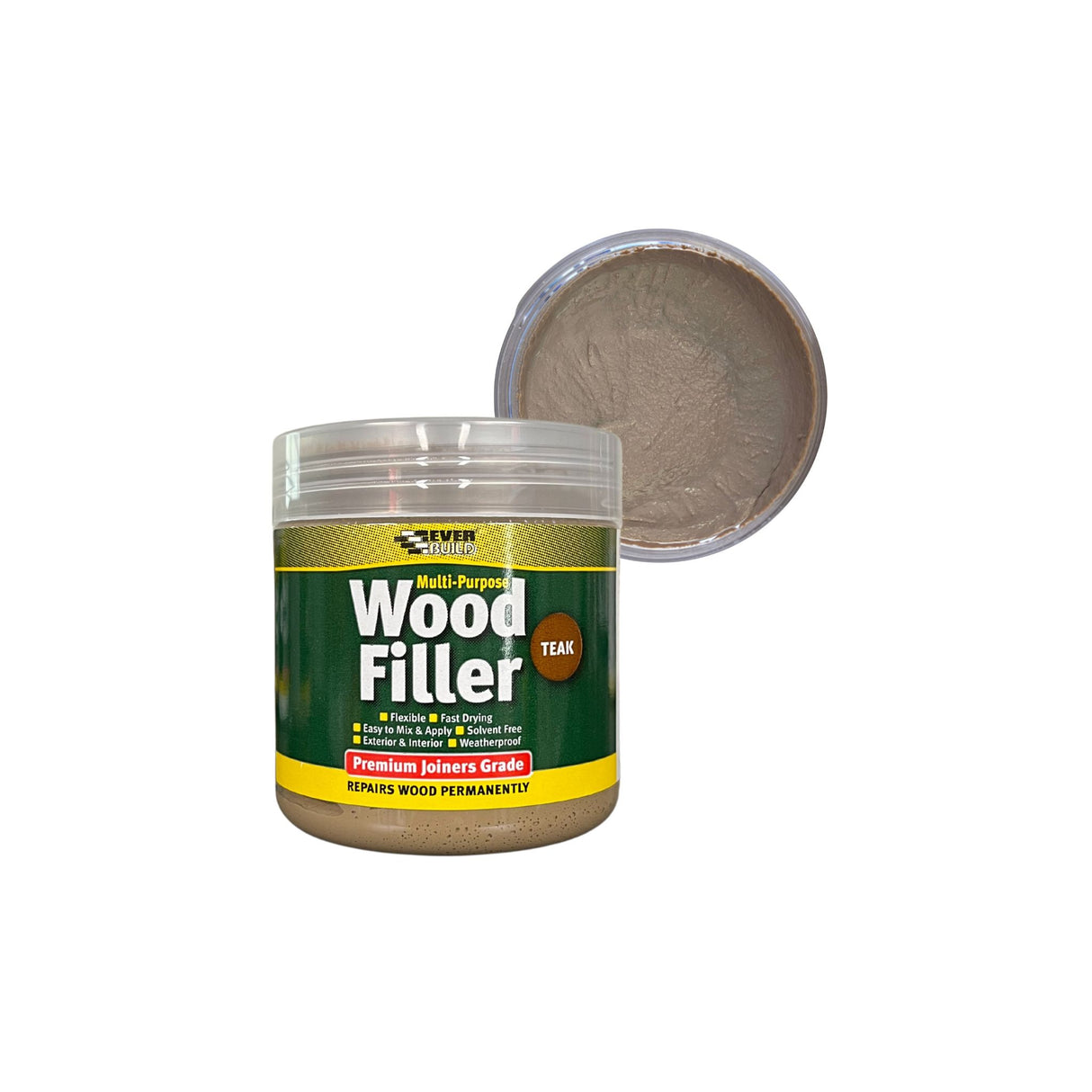 Everbuild Multi-Purpose Wood Filler 250g Teak