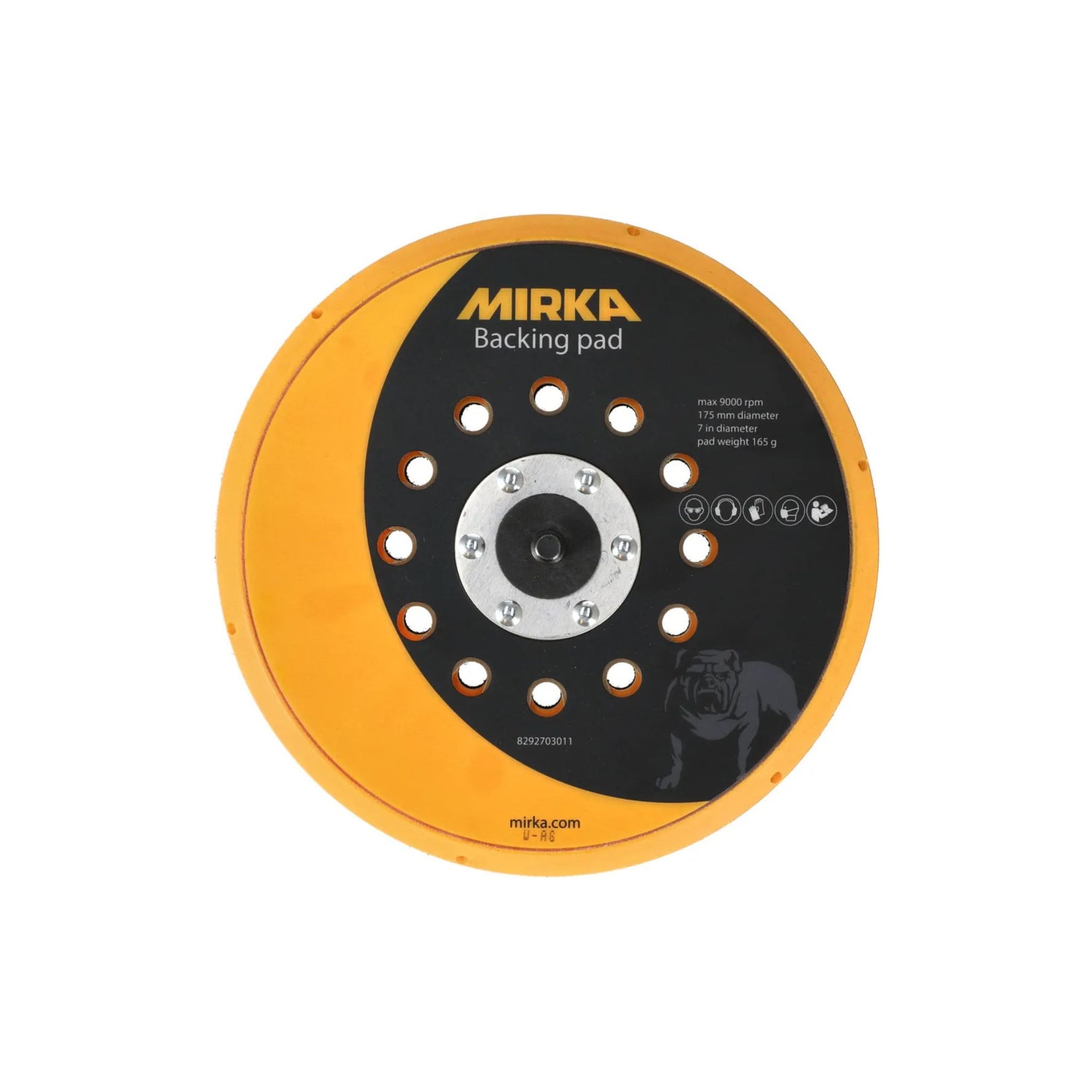 Mirka 175mm Backing Pad M19 Grip 37H
