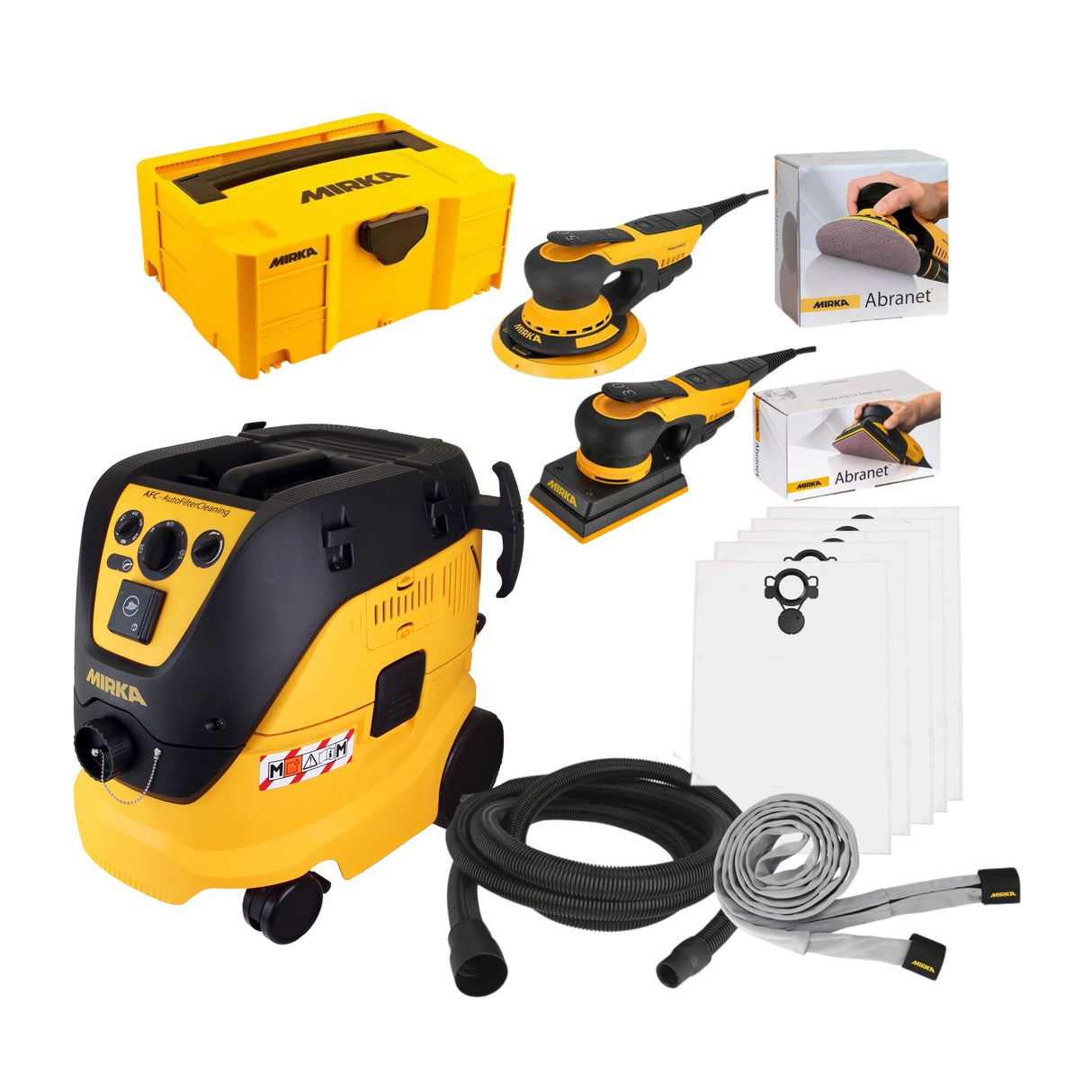 Mirka 1230M AFC DE & DEROS II 650CV & DEOS II 353CV 230V Bundle