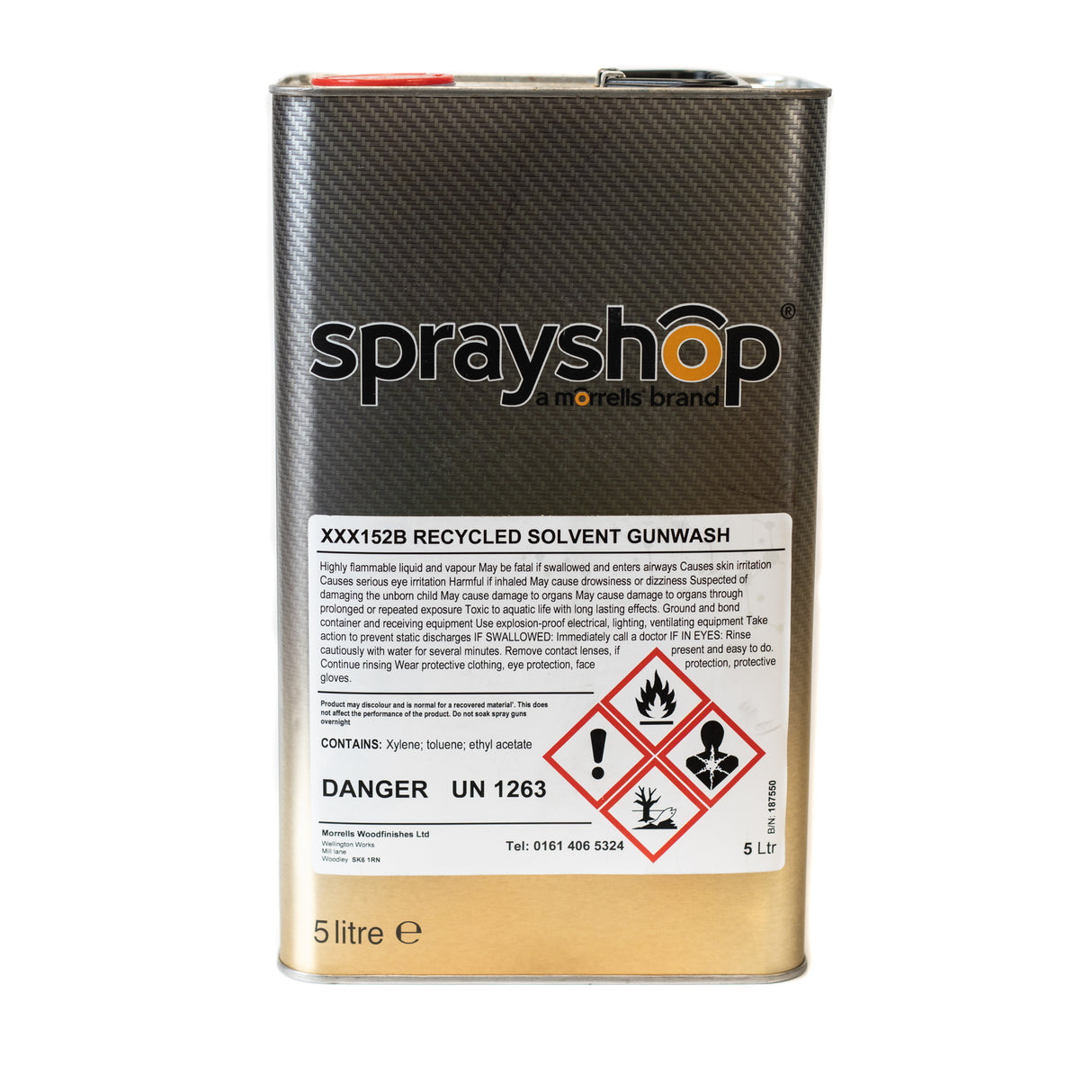 Morrells Gun Wash XXX/152B Cellulose Thinners 5 Litre