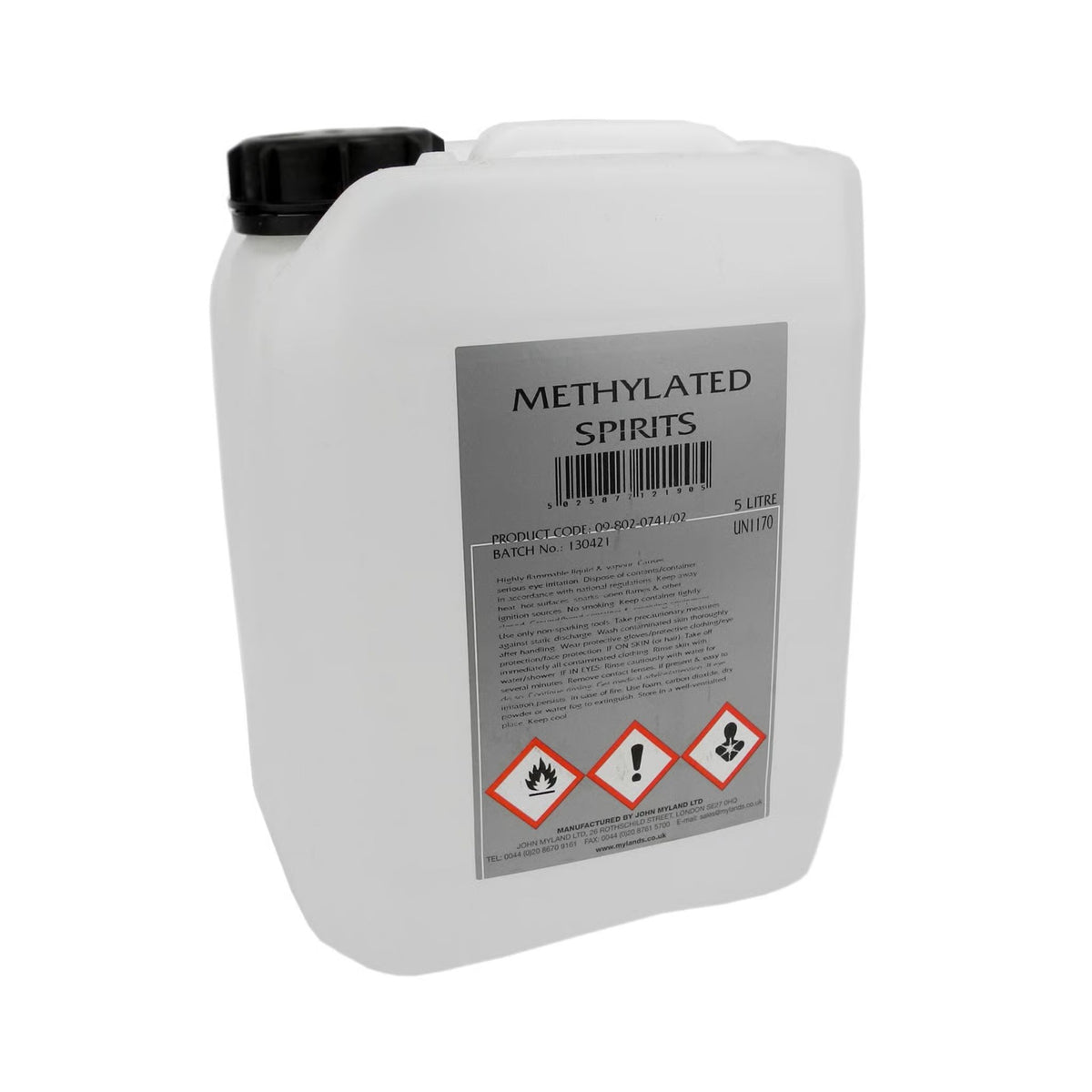 Mylands Clear Methylated Spirits 5 Litres