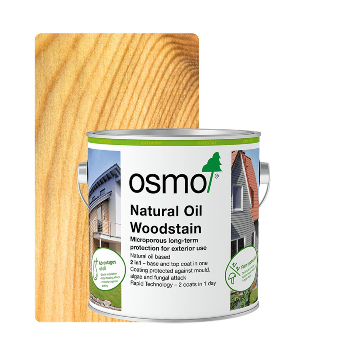 Osmo UV Protection Exterior Wood Oil Extra 420 Clear Satin