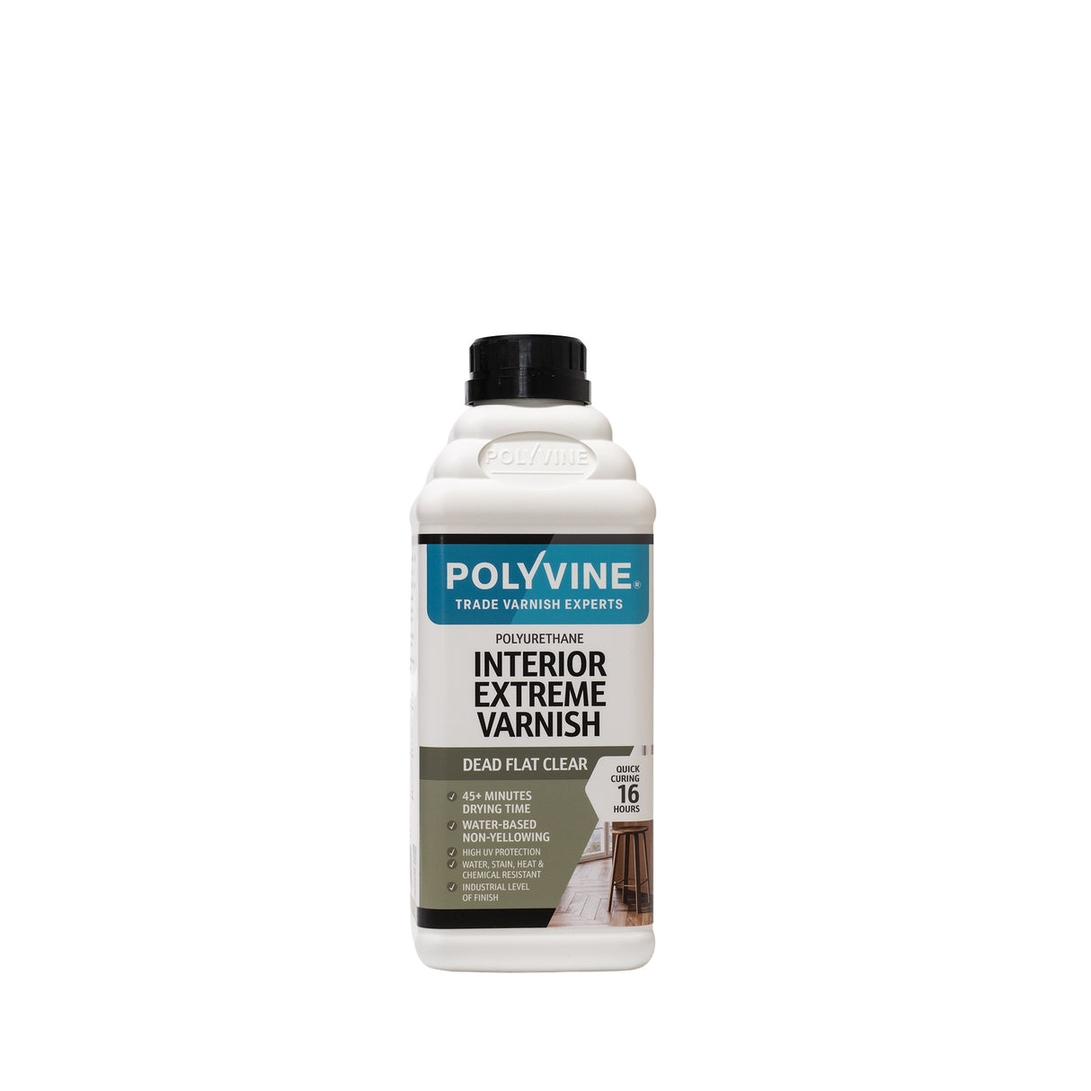 Polyvine Interior Extreme Varnish Dead Flat 1 Litre