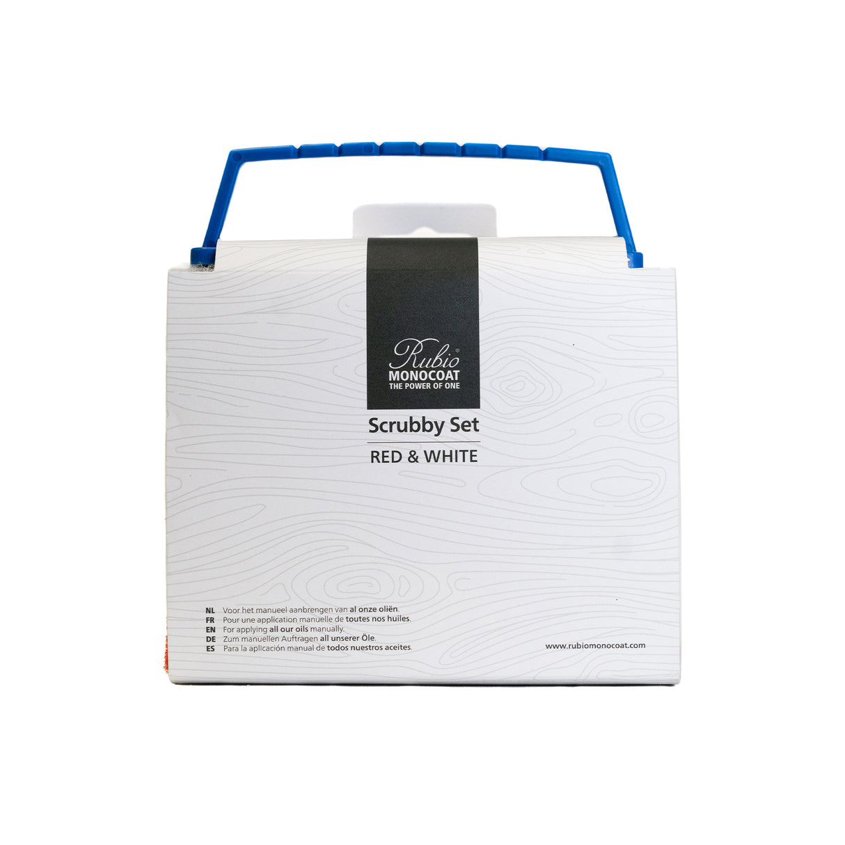 Rubio Monocoat Red & White Scrubby Set 100 x 150mm