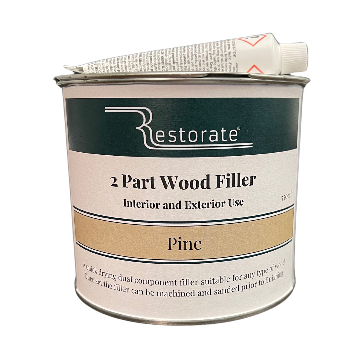 Restorate 2 Part Wood Filler Pine 750ml