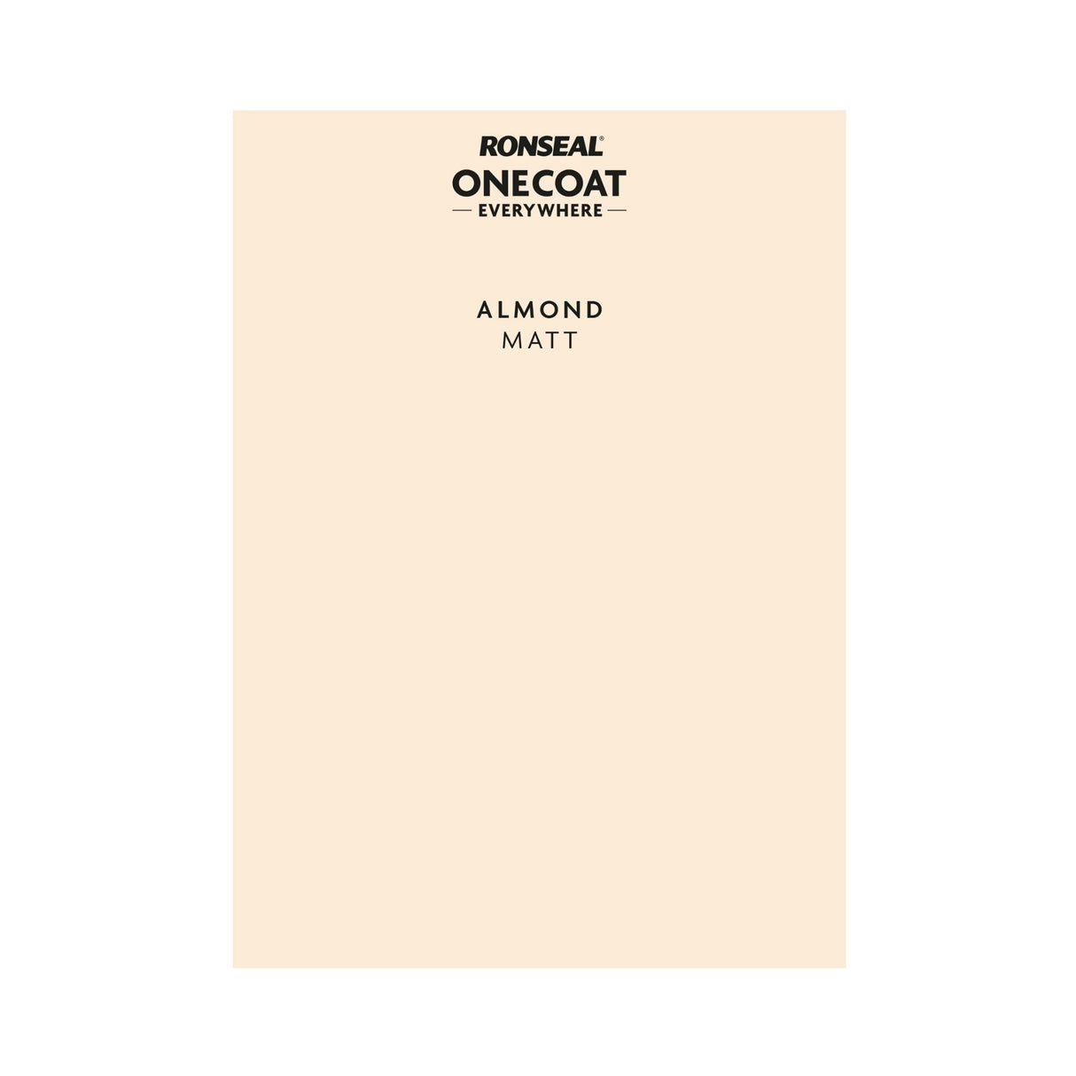 Ronseal Everywhere Almond Colour Card