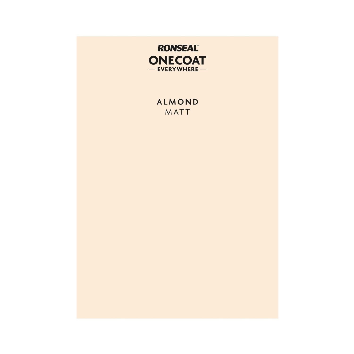 Ronseal Everywhere Almond Colour Card
