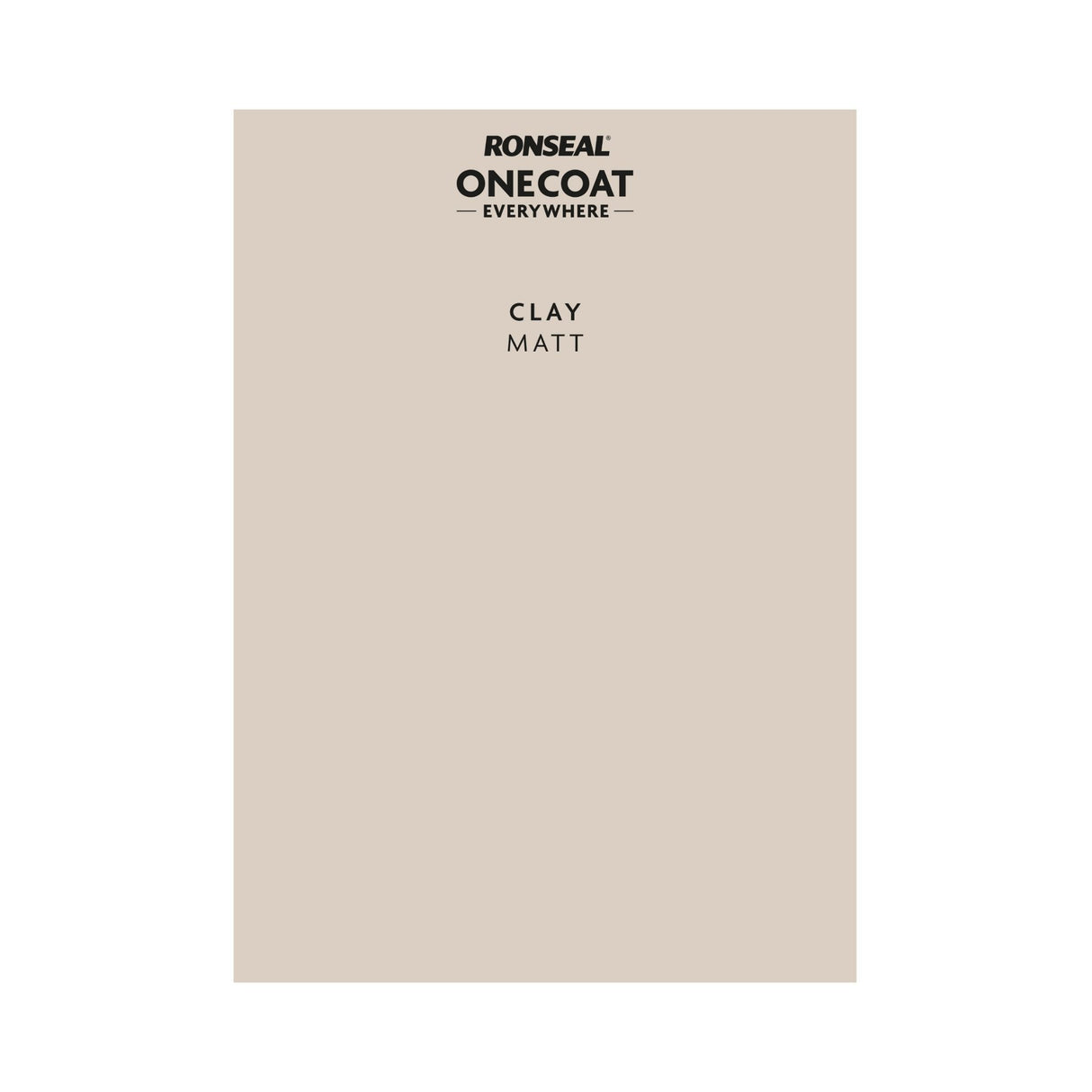 Ronseal One Coat Everywhere Paint Clay Colour Card