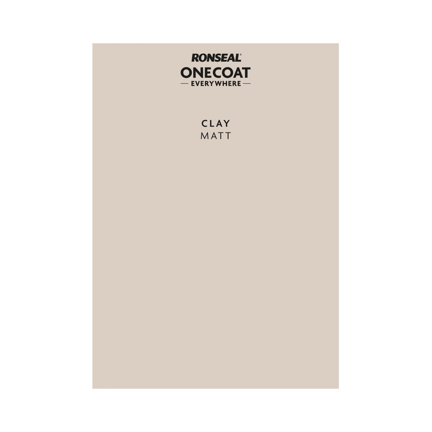 Ronseal One Coat Everywhere Paint Clay Colour Card