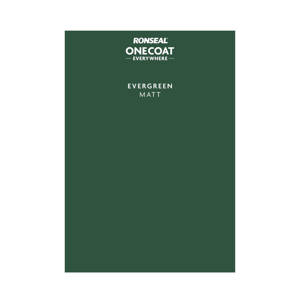 Ronseal One Coat Everywhere Paint Evergreen Colour Card