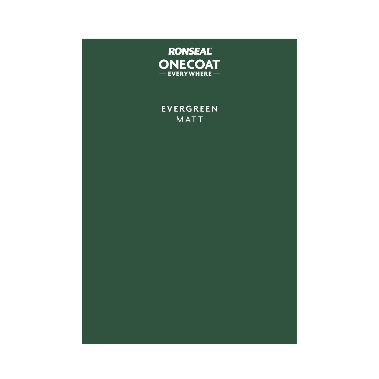 Ronseal One Coat Everywhere Paint Evergreen Colour Card