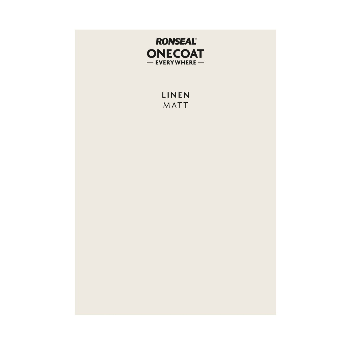 Ronseal One Coat Everywhere Paint Linen Colour Card