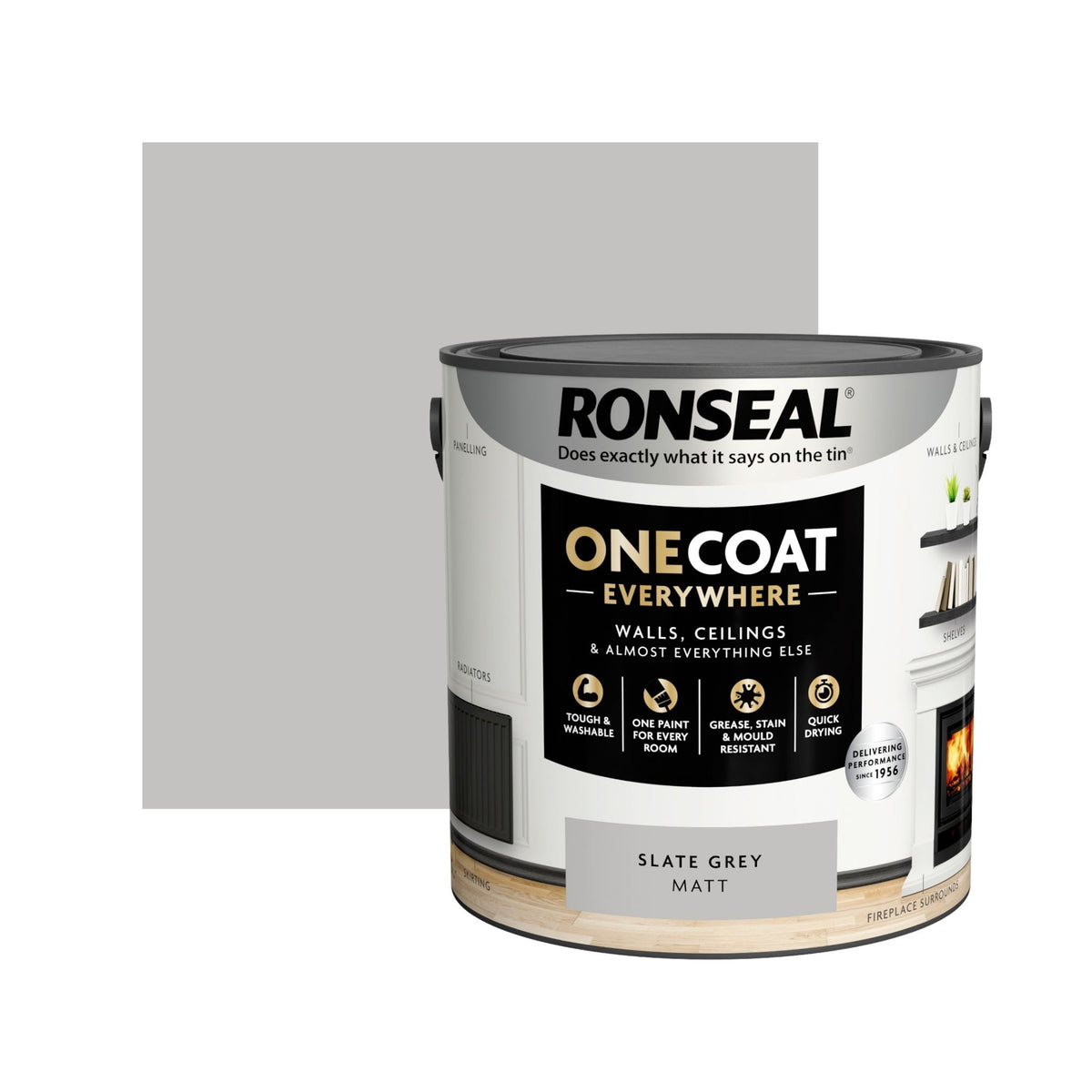Ronseal One Coat Everywhere Paint Slate Grey – Restorate