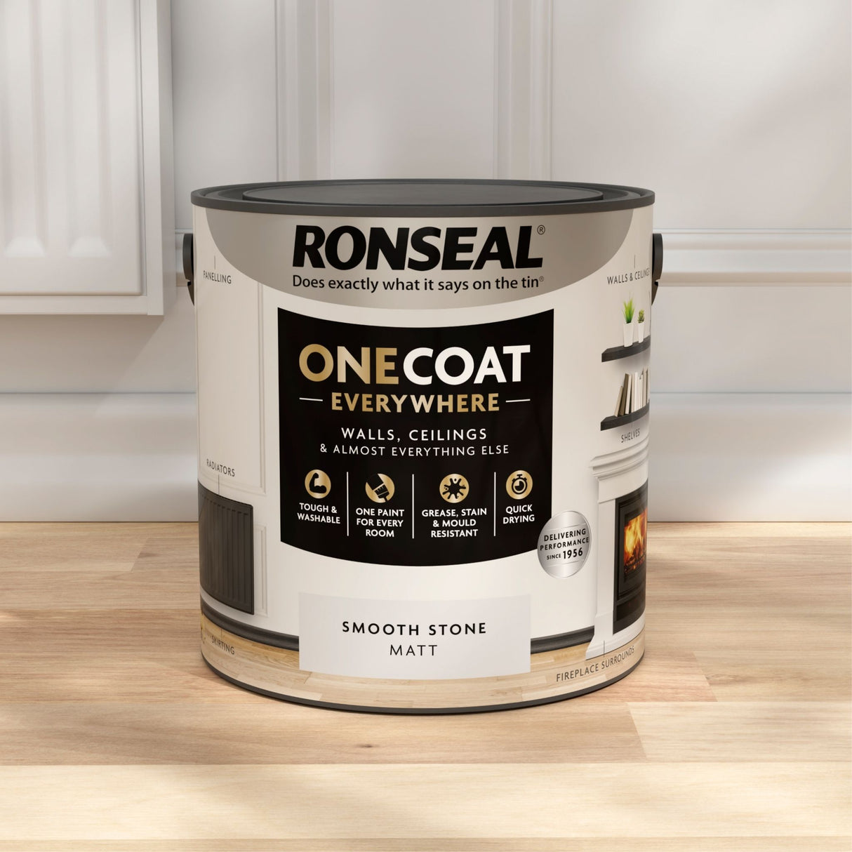 Ronseal One Coat Everywhere Paint Smooth Stone