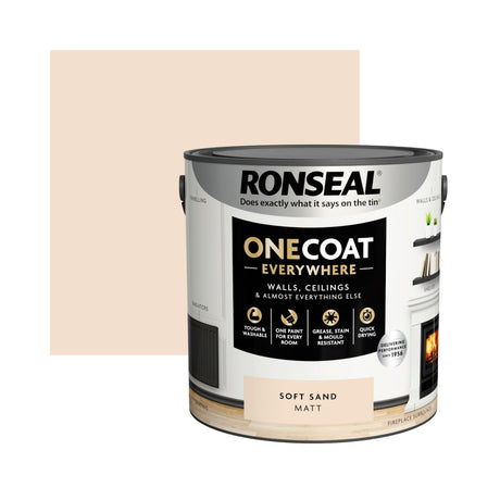 Ronseal One Coat Everywhere Paint Soft Sand 2.5L