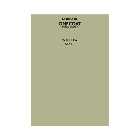 Ronseal One Coat Everywhere Paint Willow Colour Card