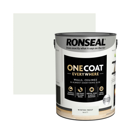 Ronseal One Coat Everywhere Paint Winter Frost 5L