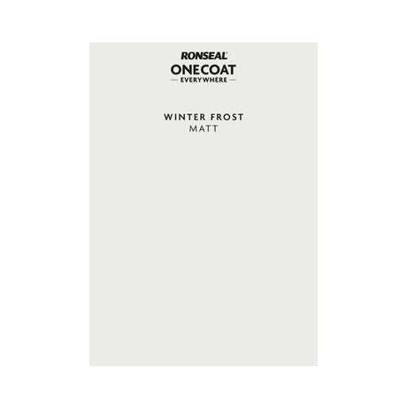 Ronseal One Coat Everywhere Paint Winter Frost Colour Card