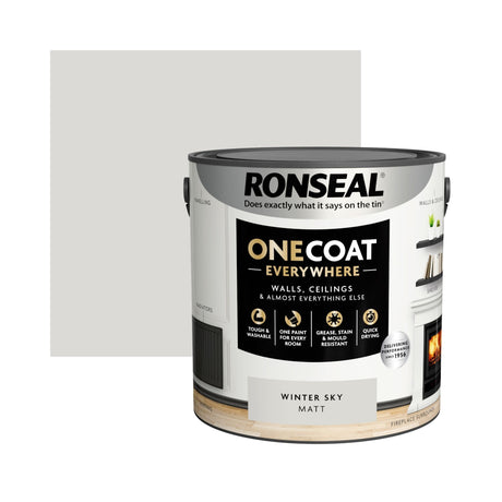 Ronseal One Coat Everywhere Paint Winter Sky 2.5L