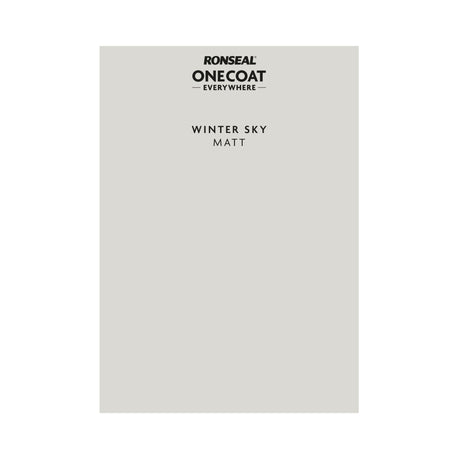Ronseal One Coat Everywhere Paint Winter Sky Colour Card