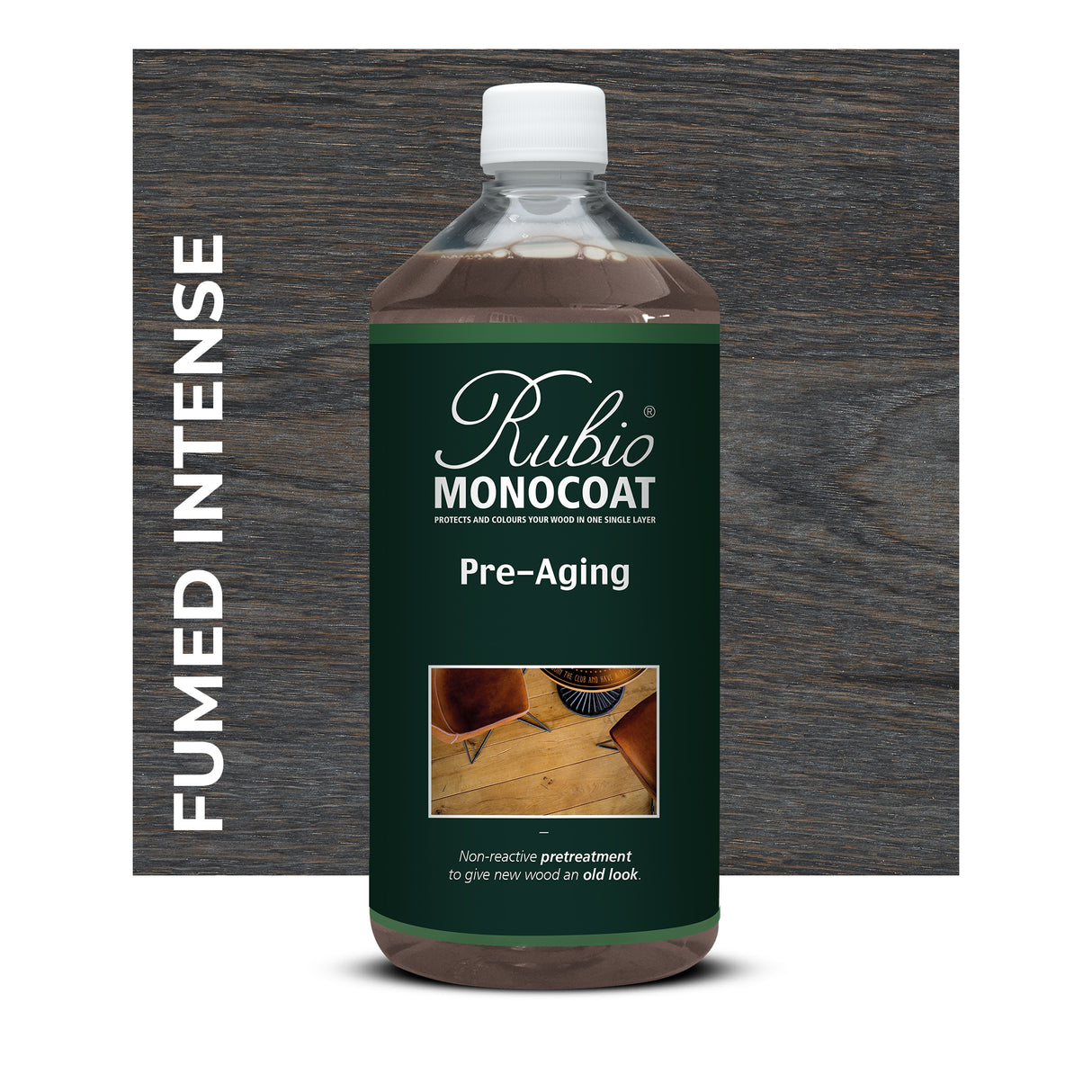 Rubio Monocoat Pre-Aging Wood Stain Fumed Intense 1 Litre