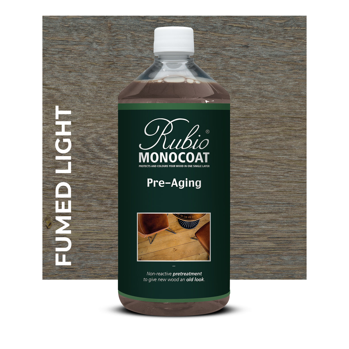 Rubio Monocoat Pre-Aging Wood Stain Fumed Light 1 Litre
