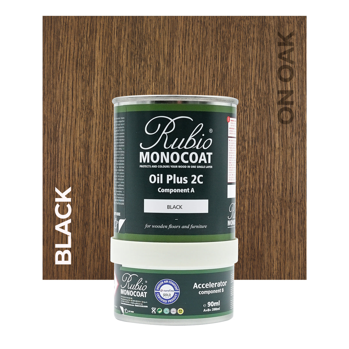 Rubio Monocoat Black on Oak 390ML