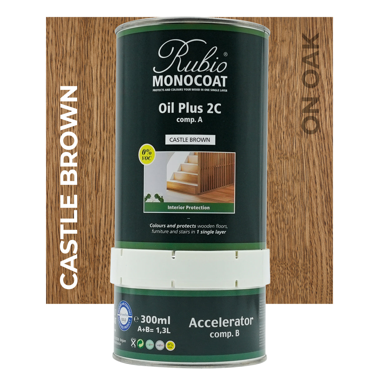 Rubio Monocoat Oil Plus 2C Castle Brown 1300ML