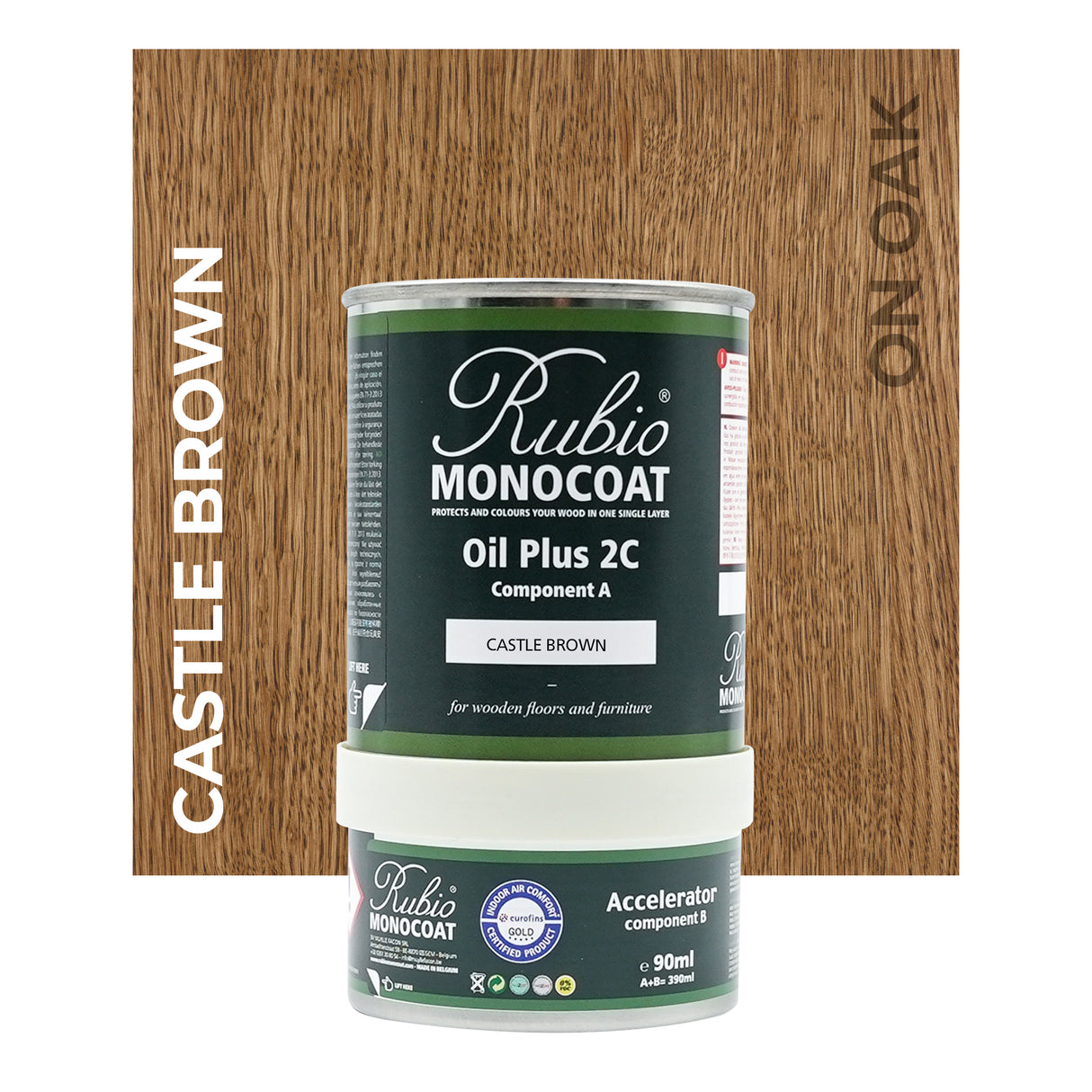 Rubio Monocoat Oil Plus 2C Castle Brown 390ML
