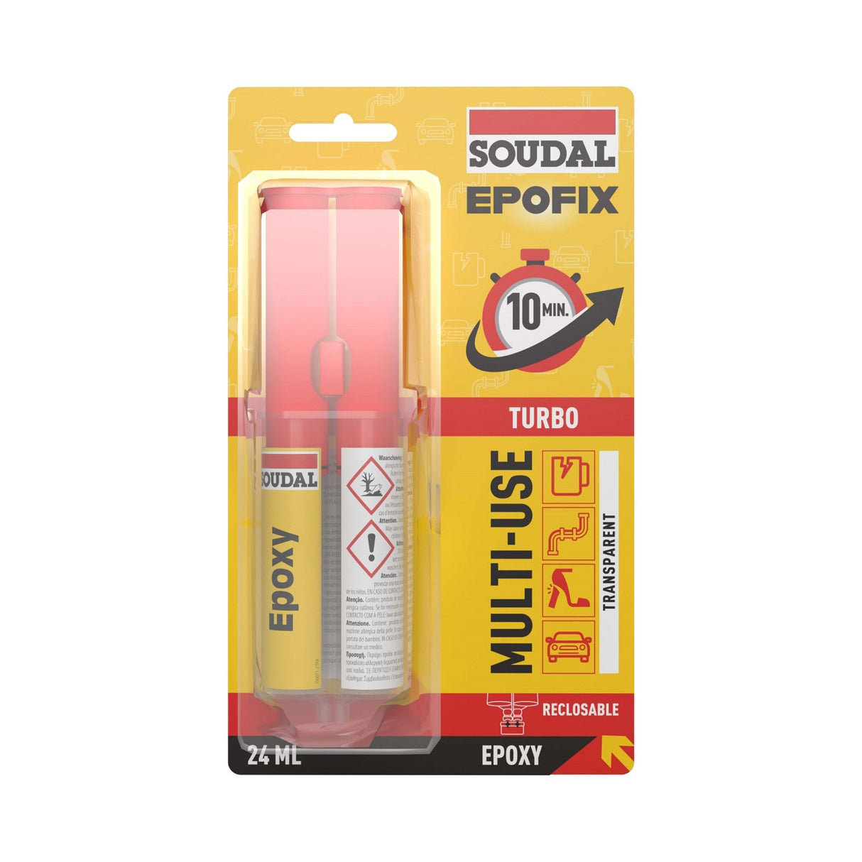 Soudal EPOFIX Rapid Cure Epoxy Syringe 24ml