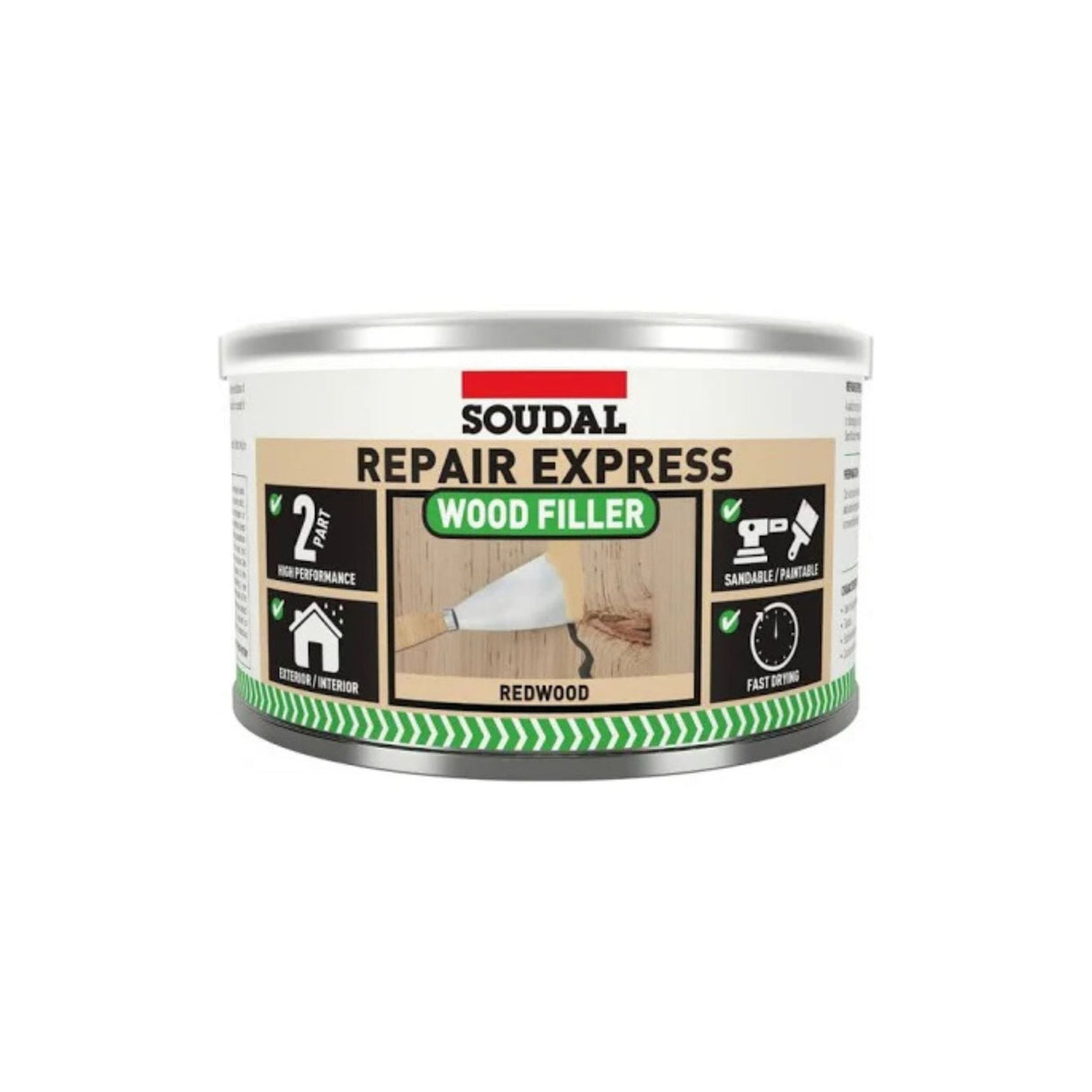 Soudal Repair Express 2 Part Wood Filler