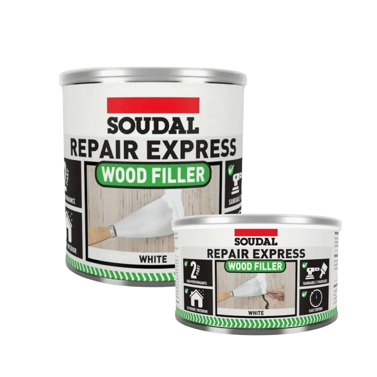 Soudal Repair Express 2 Part Wood Filler