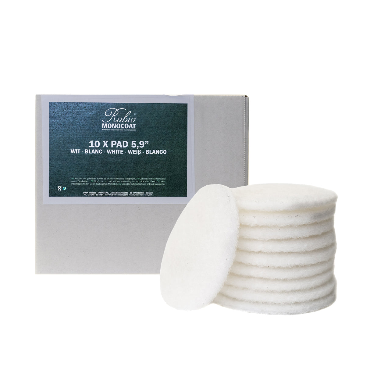 Rubio Monocoat White Scrubby 150mm Discs (Pack of 10)