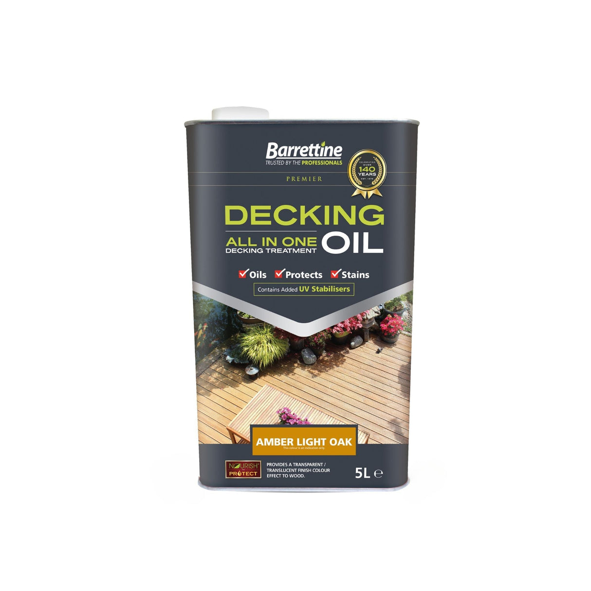 Barrettine All-In-One Decking Oil 5 Litres - Restorate-5015861002839