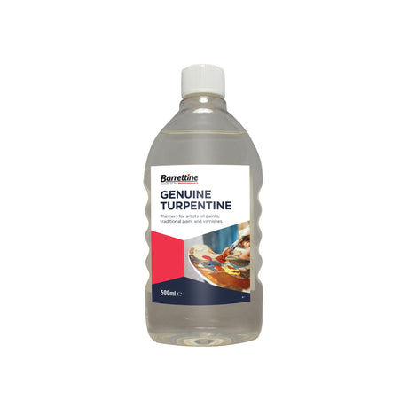 Barrettine Genuine Turpentine available in 500ml or 2L