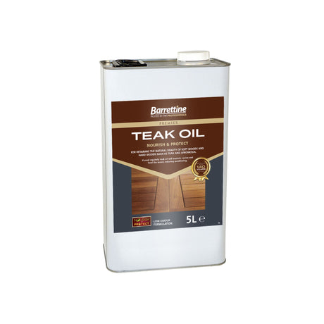 Barrettine Premier Teak Oil 5L OITE005 5015861260505