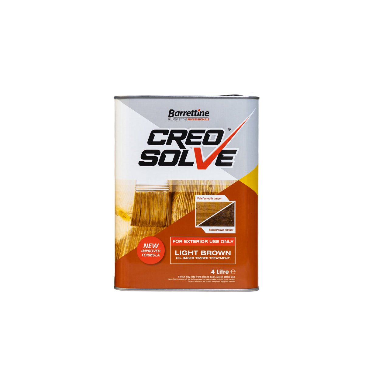 Barrettine Creosolve Oil Based Wood Treatment 4 Litres Light Brown
