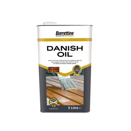 Barrettine Premier Danish Oil 5L OIDA005 5015861510501