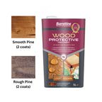 Barretttine Wood Protective Treatment Light Brown 5L