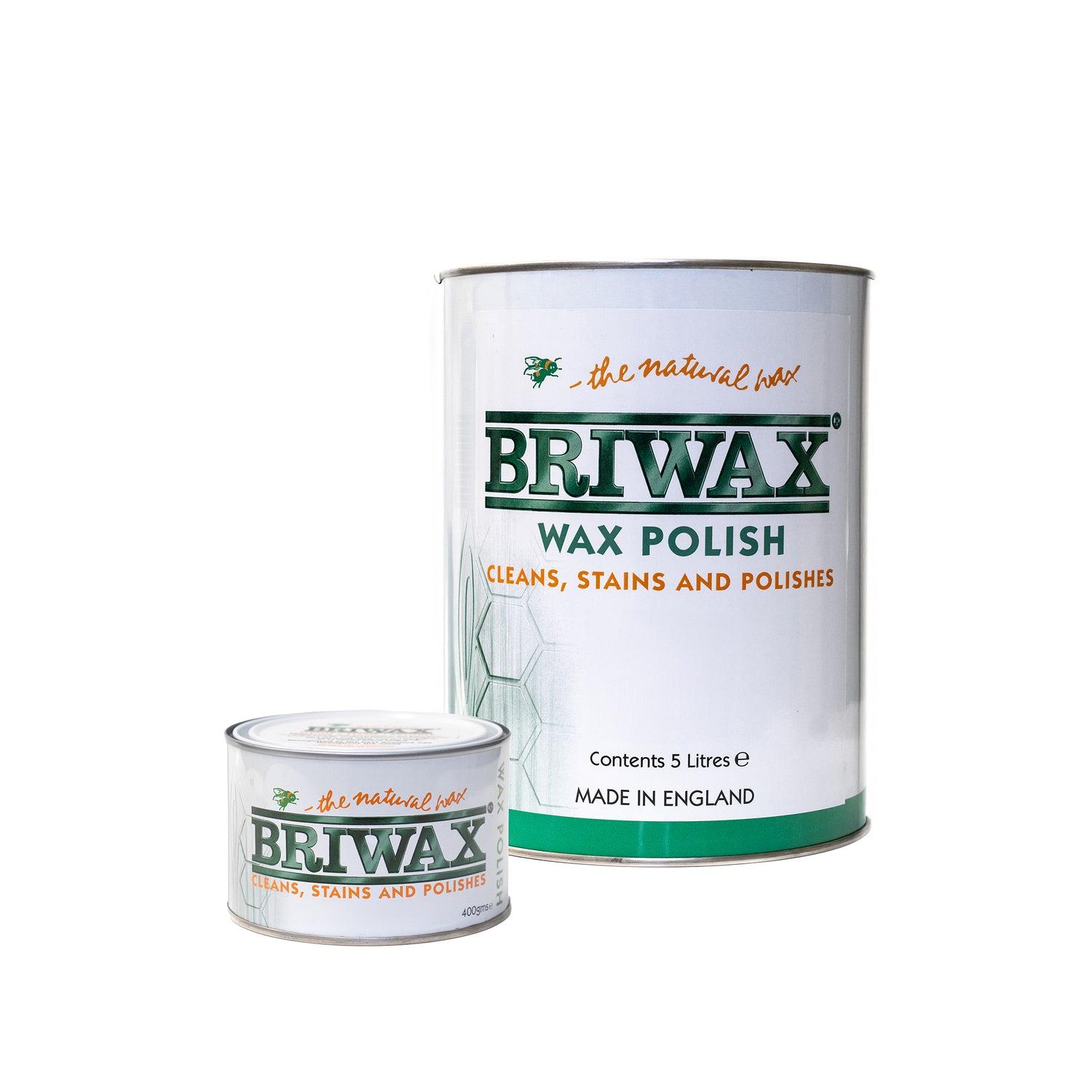 Briwax Wax Polish New Formula 400g and 5L Toluene Free