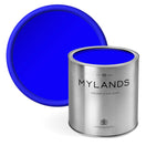 Mylands FTT-018 Ultramarine Blue paint swatch and tin