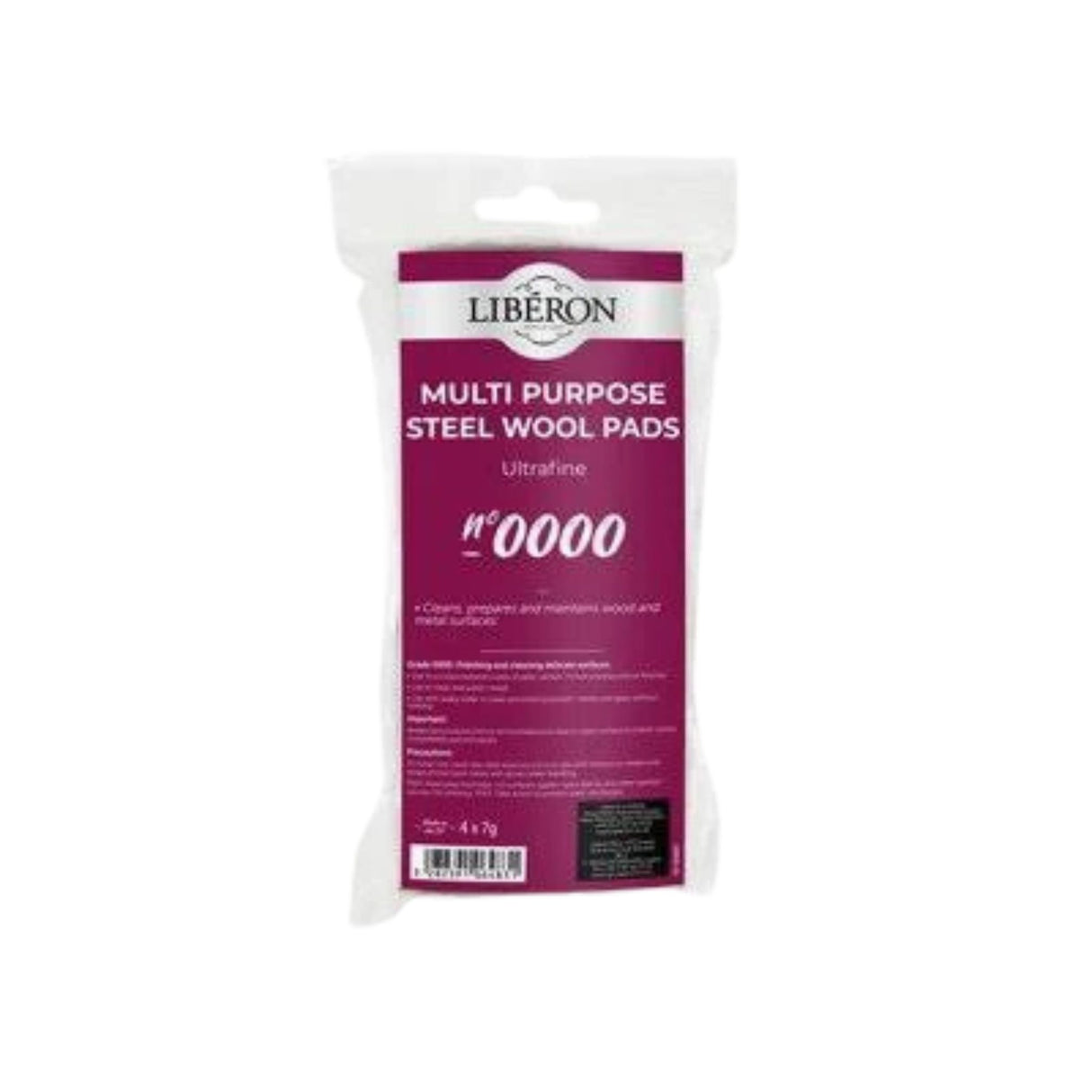 Liberon Steel Wool 0000 4 x 7g