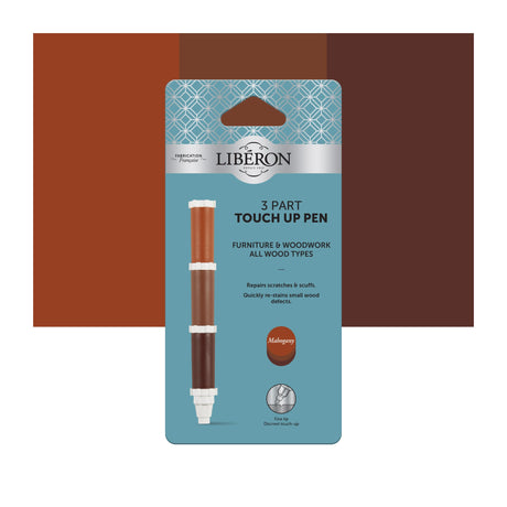Liberon 3 Part Touch-up Pen Mahogany