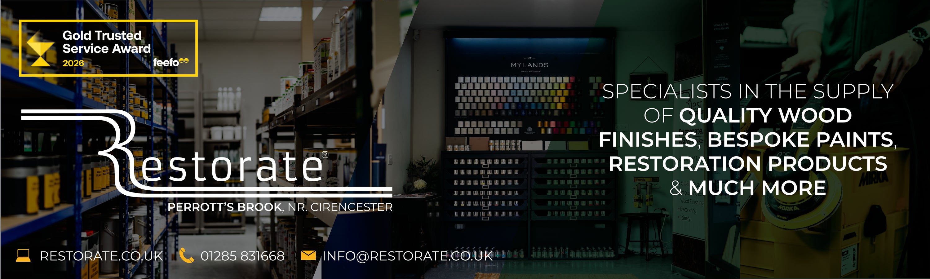 Restorate Specialists in the supply of quality wood finishes, bespoke paints, restoration products and much more
