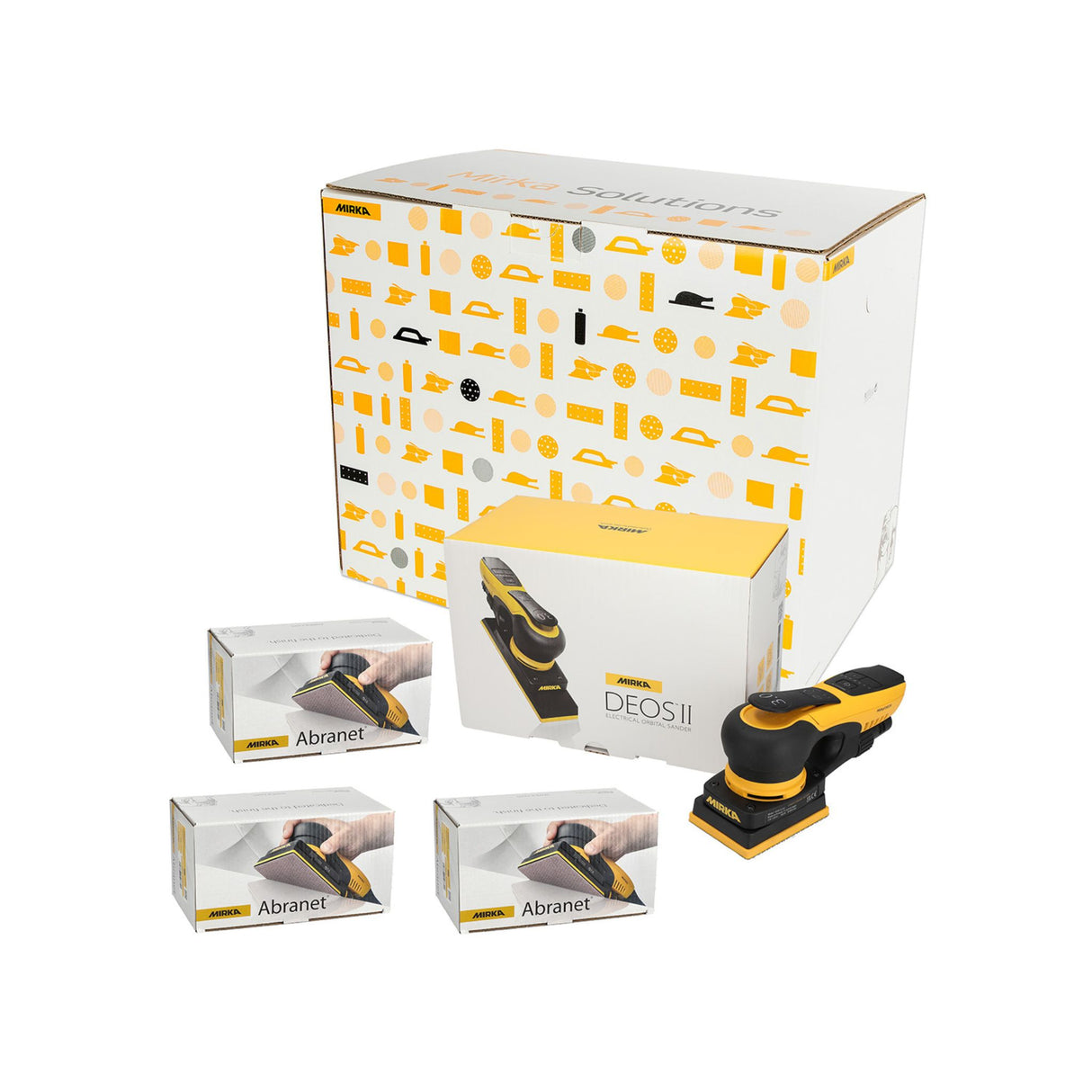 Mirka DEOS II 343CV 75 x 100mm 230V Sander Deco Kit