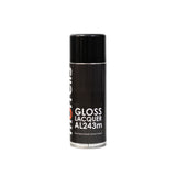 Morrells Nitrocellulose Lacquer Aerosol 400ml Gloss Lacquer AL243m on a white background