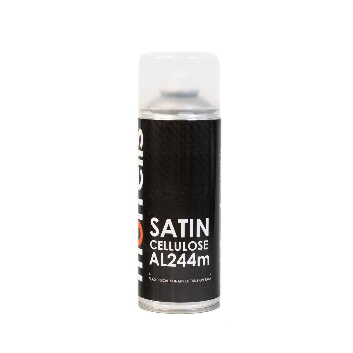 Morrells Nitrocellulose Lacquer Aerosol 400ml satin cellulose AL244m on a white background