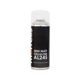 Morrells Nitrocellulose Lacquer Aerosol 400ml Semi-matt cellulose AL245 can on a white background